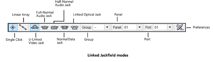 Placing jackfields and linked jackfields